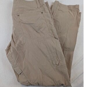 KUHL Mens 36x32 Cargo Radiki Pants Khaki Outdoor Hiking Utility Straight Leg
